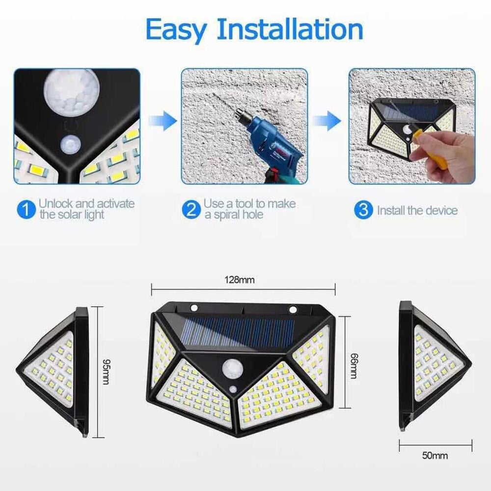 Lampe murale solaire
